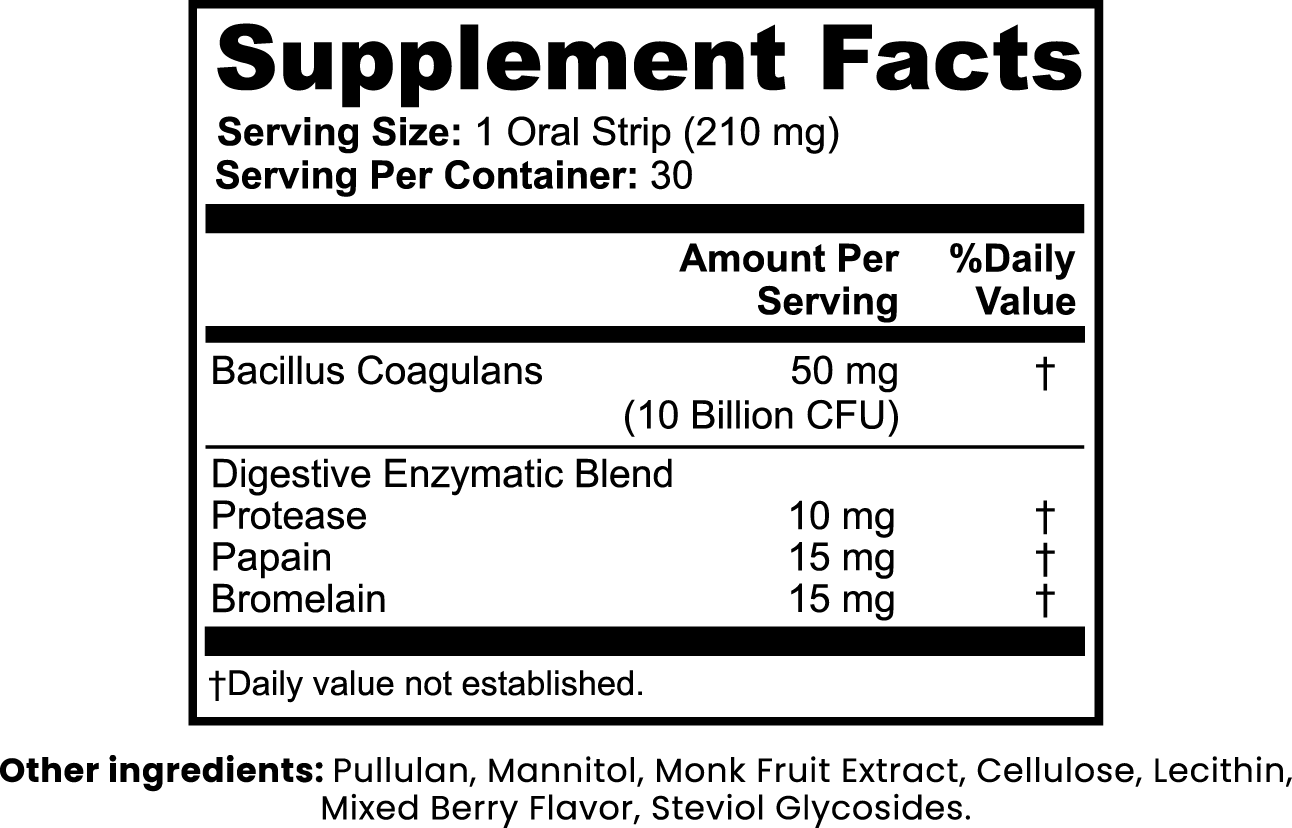 Body2fit Digestive + Gut Health Strips