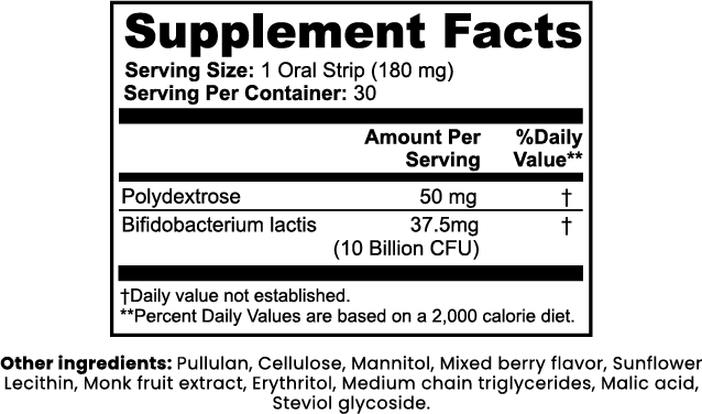 Body2fit Probiotic + Metabolism Strips